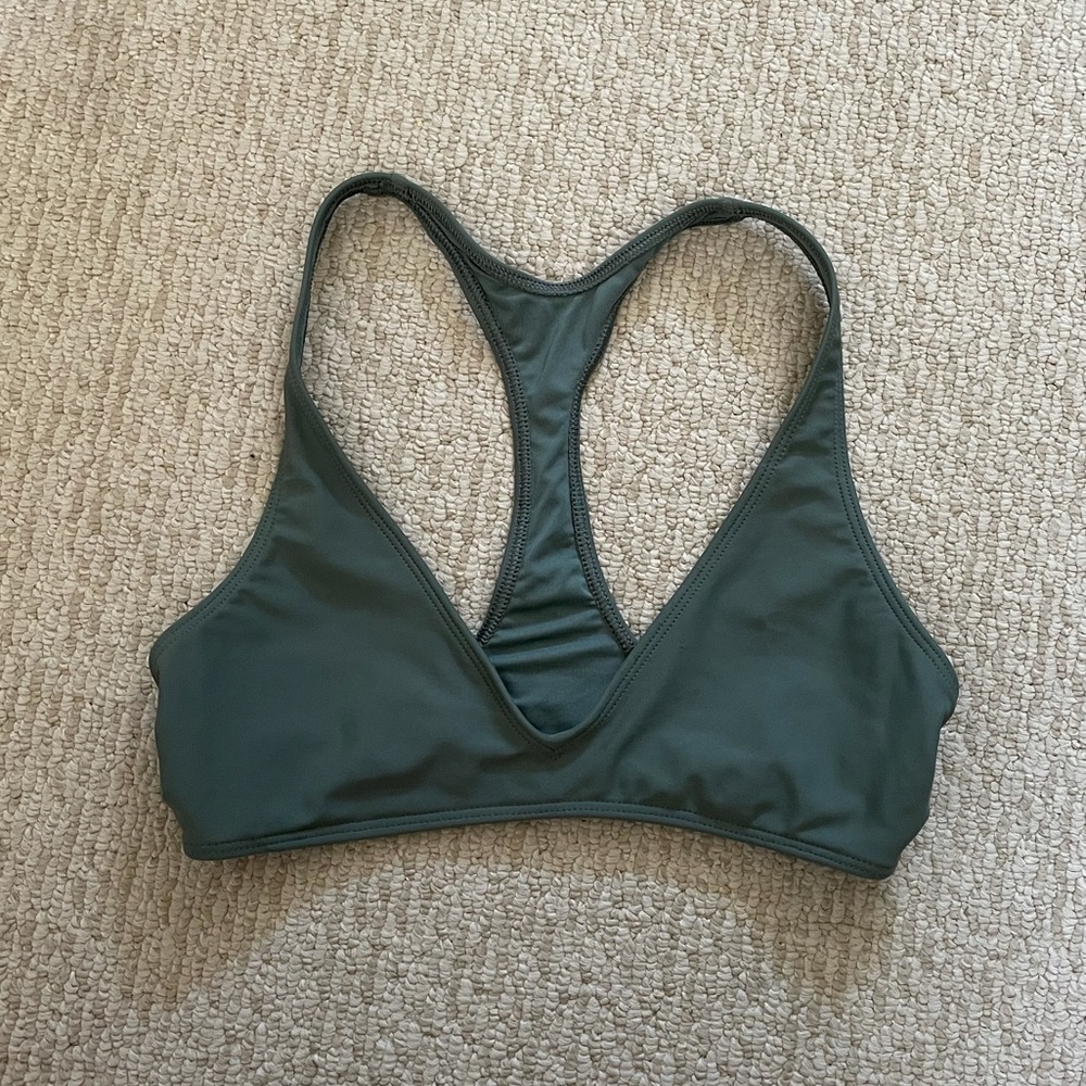 Aerie racer back bikini top size S